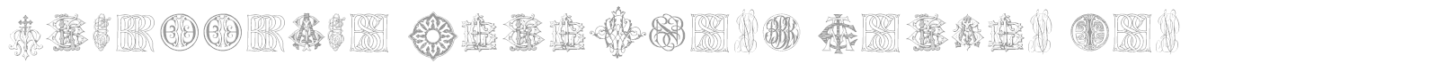 Intellecta Monograms Random Samples Ten font preview